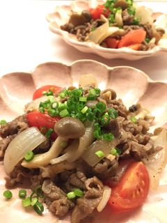 牛肉トマト炒め 爽やかレモンバターソース-レシピのメイン写真