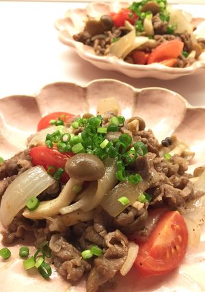 牛肉トマト炒め 爽やかレモンバターソース-レシピのメイン写真