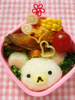 海苔パンチで簡単!コリラックマのお弁当-レシピのメイン写真