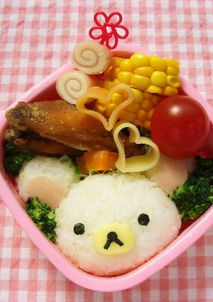 海苔パンチで簡単！コリラックマのお弁当-レシピのメイン写真