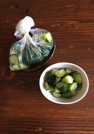 ビニール袋で！キュウリ酢漬け～ピクルス風-レシピのメイン写真