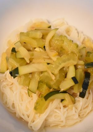 夏野菜のエスニックそうめん-レシピのメイン写真