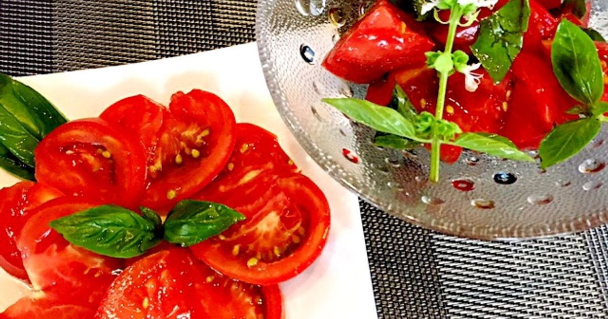 気分はフィレンツェ☆簡単トマトサラダ2種 by juntoku 【クックパッド