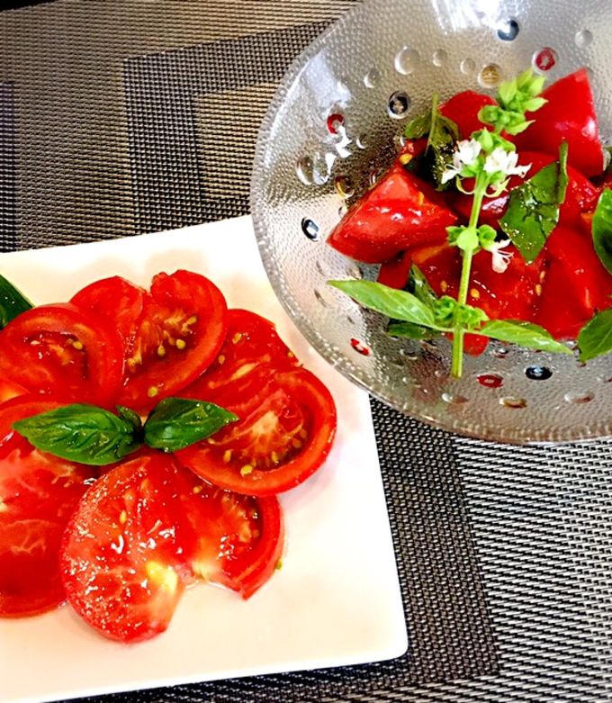 気分はフィレンツェ☆簡単トマトサラダ2種 by juntoku 【クックパッド