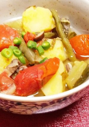 暑さ対策に!取れたて夏野菜の煮びたし-レシピのメイン写真