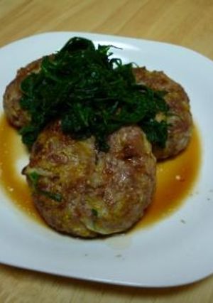 ヘルシー！こんにゃくハンバーグ-レシピのメイン写真