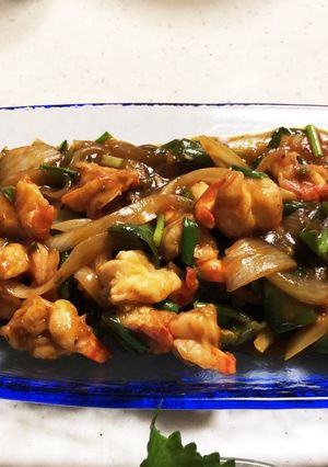 野菜でかさ増しエビチリ-レシピのメイン写真