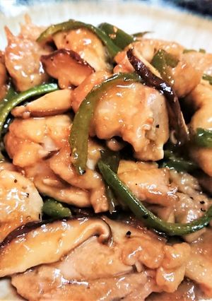 【鶏肉とピーマンのペッパーポン酢炒め】-レシピのメイン写真