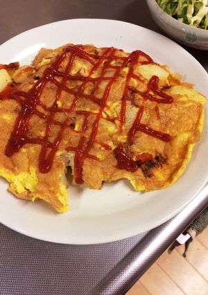 少ない材料で スパニッシュ風オムレツ-レシピのメイン写真