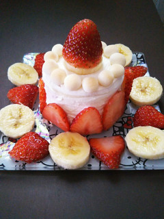 一歳の誕生日ケーキ♪-レシピのメイン写真