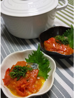 簡単!冷でも美味しい!さばトマト煮-レシピのメイン写真