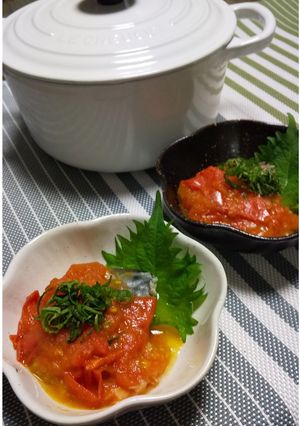 簡単！冷でも美味しい！さばトマト煮-レシピのメイン写真