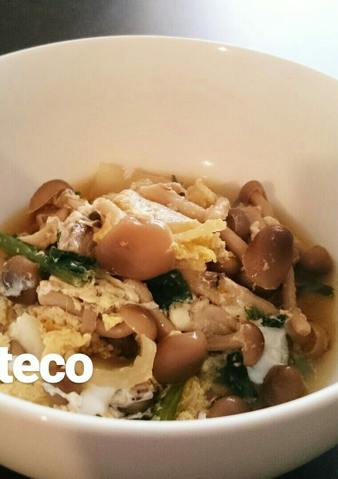 副菜に★キノコとほうれん草の玉子とじ-レシピのメイン写真