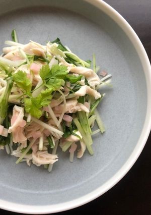 鶏ささみと水菜のさっぱり新生姜和え-レシピのメイン写真