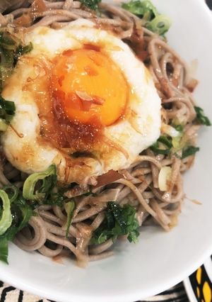 さっぱり！ 夏バテにも！ とろ玉そば-レシピのメイン写真