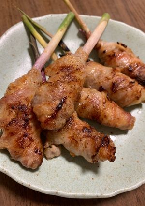 簡単おつまみ☆葉生姜の味噌肉巻き-レシピのメイン写真