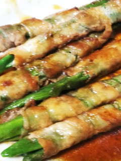 インゲンをイベリコ豚のバラ肉で巻き巻き-レシピのメイン写真