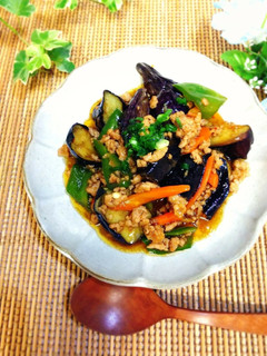 ナスが綺麗な麻婆茄子+.。.:*・-レシピのメイン写真