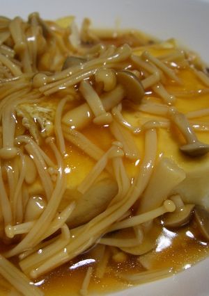 うまいっ 豆腐のソテー きのこソース-レシピのメイン写真