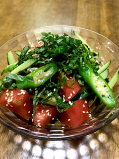 夏野菜モリモリ♪トマトとオクラのサラダ-レシピのメイン写真