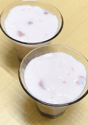 (牛乳・豆乳不使用)イチゴフルーチェ-レシピのメイン写真