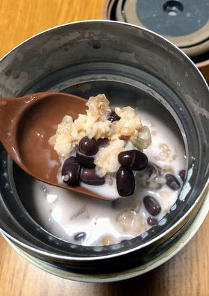 黒糖小豆ミルクオートミール-レシピのメイン写真