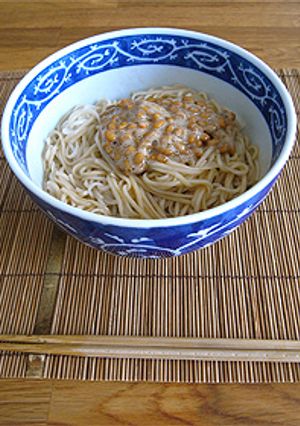 【朝食向け】納豆ソーメン-レシピのメイン写真
