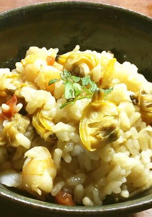旨味たっぷりあさりと小海老の炊き込みご飯-レシピのメイン写真