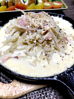 もやしカルボナーラ-レシピのメイン写真