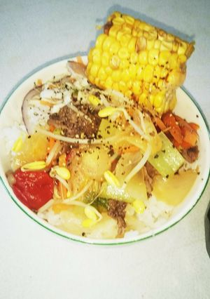 カラフル牛丼（血管ダイエット1390）-レシピのメイン写真