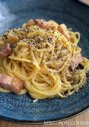 生クリームなしで濃厚♡簡単カルボナーラ-レシピのメイン写真