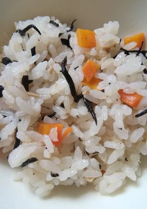 一歳離乳食　ひじきの炊き込みご飯-レシピのメイン写真