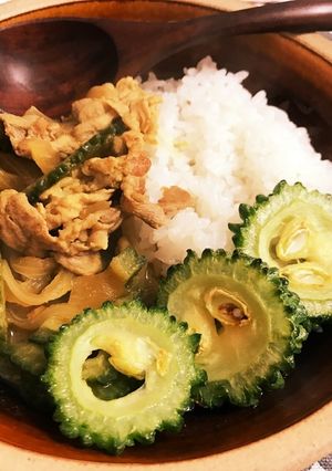 ルー不使用☆ゴーヤと豚肉のお味噌のカレー-レシピのメイン写真