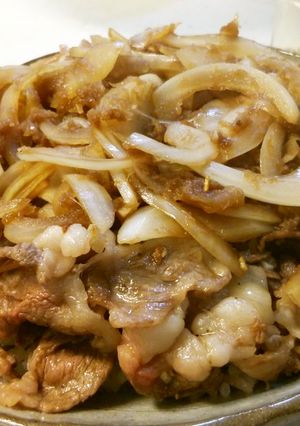 牛小間でステーキ丼っぽく♪-レシピのメイン写真