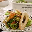 レタスとちくわの塩昆布和え