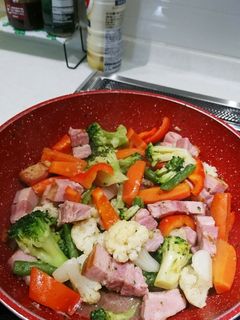 冷凍野菜と冷蔵庫の余り物*温野菜炒め-レシピのメイン写真