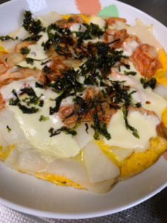 餅キムチピザ風-レシピのメイン写真
