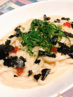 混ぜるだけ☆クリームたらこうどん-レシピのメイン写真