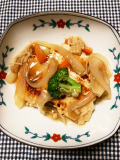 野菜餡かけ 豆腐ハンバーグ ♫-レシピのメイン写真