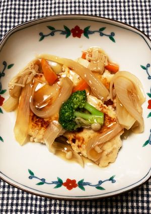 野菜餡かけ 豆腐ハンバーグ ♫-レシピのメイン写真