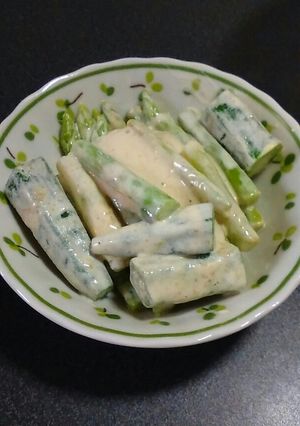 アスパラの梅肉マヨ和え-レシピのメイン写真