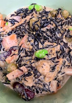 ひじきと豆の胡麻マヨサラダ☆コンビニ風-レシピのメイン写真