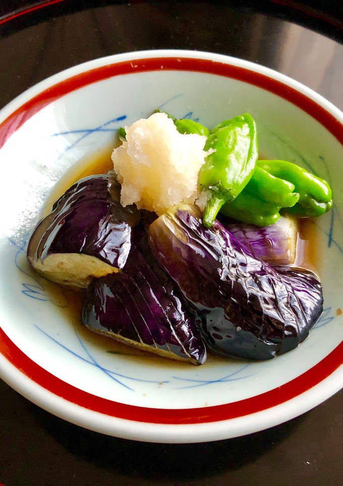 なすとシシトウの揚げ出汁~おろし添え-レシピのメイン写真