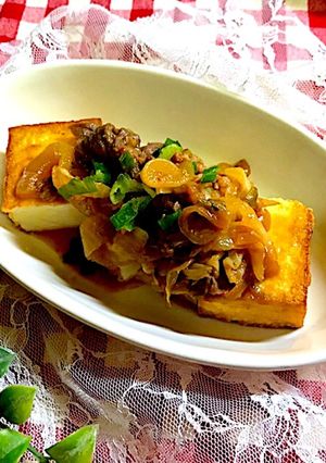 簡単！厚揚げと牛肉野菜炒め-レシピのメイン写真