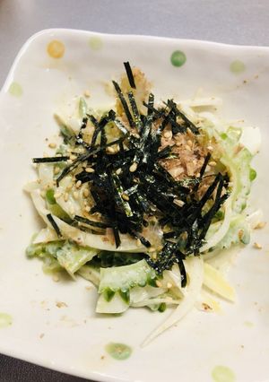 手間いらず！ゴーヤと玉ねぎの胡麻サラダ-レシピのメイン写真