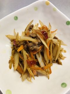 節約!煮物の野菜で残った皮きんぴら☆-レシピのメイン写真