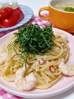 海老のペペロンチーノ-レシピのメイン写真