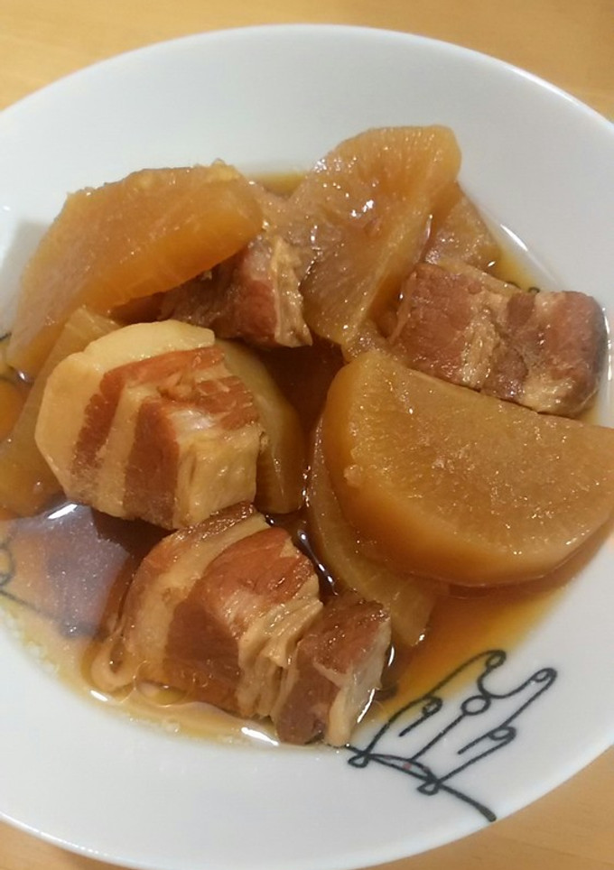 大根が甘くなる豚ばら肉の角煮風-レシピのメイン写真