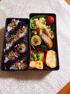 昨夜のヒレカツを入れたお弁当です-レシピのメイン写真