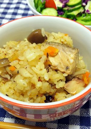 【龍愛】栄養満点☆鯖缶で炊き込みご飯-レシピのメイン写真